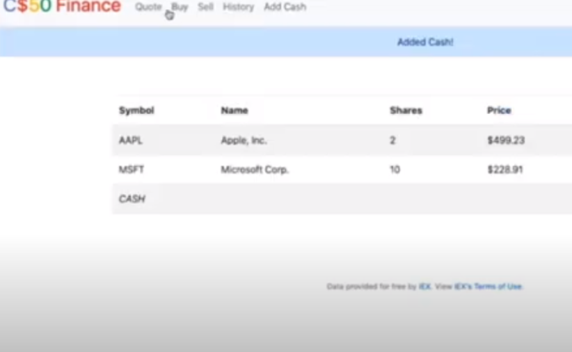Example of project